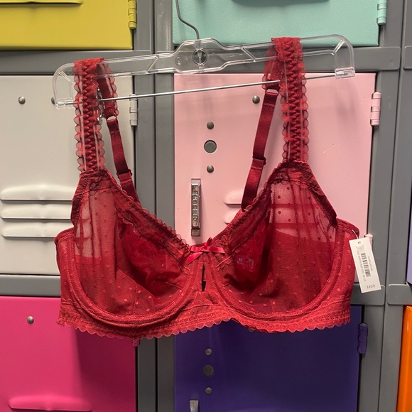 Adore Me Other - Adore Me Burgundy Lace Bra, NWT, 38 DD